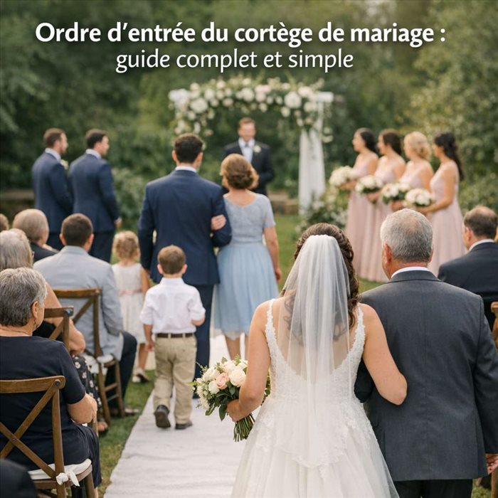 Ordre d’entrée du cortège de mariage : cérémonie, mairie et laïque