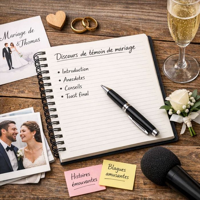 Discours de témoin de mariage : rédiger un texte touchant et réussi