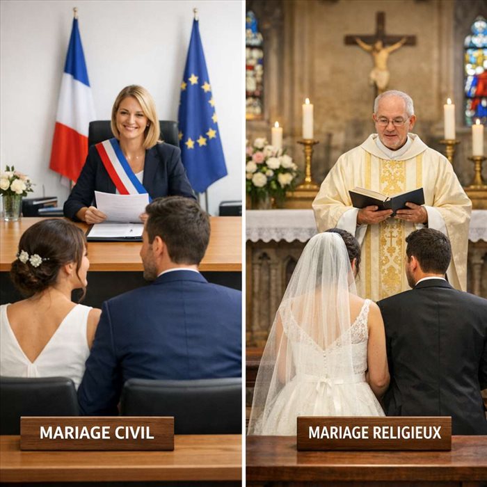 Différence entre mariage civil et religieux : guide complet