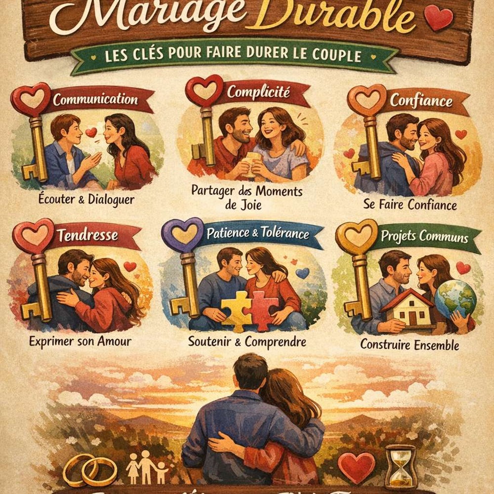 Mariage durable : les clés pour faire durer le couple