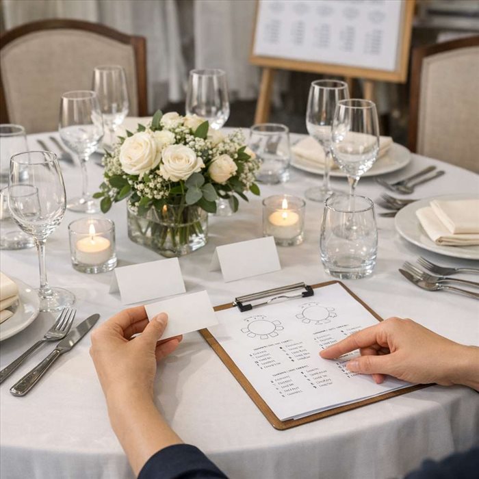 Placement des invités : règles du protocole et plan de table