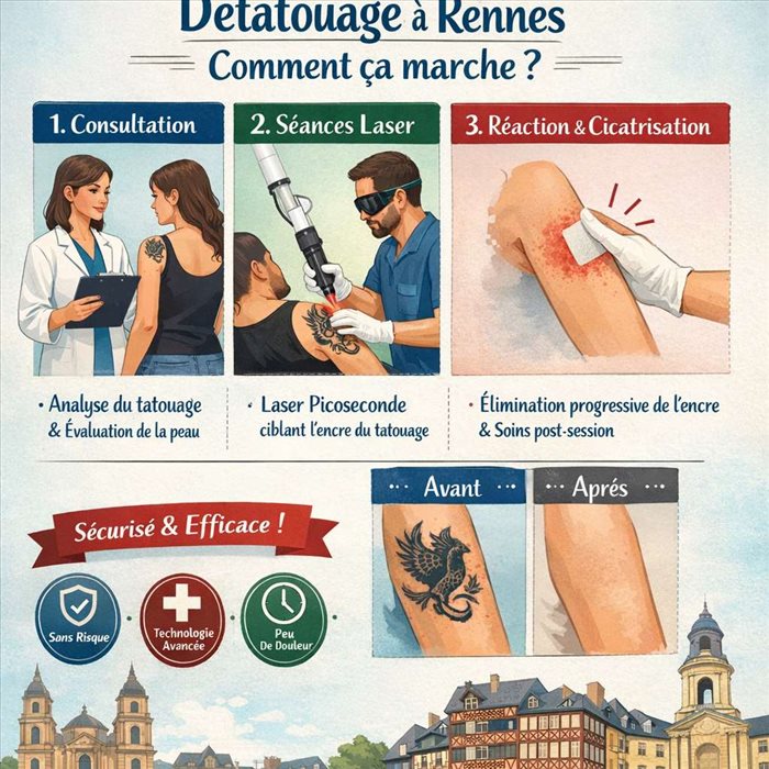 Détatouage à Rennes : comment ça marche ?           