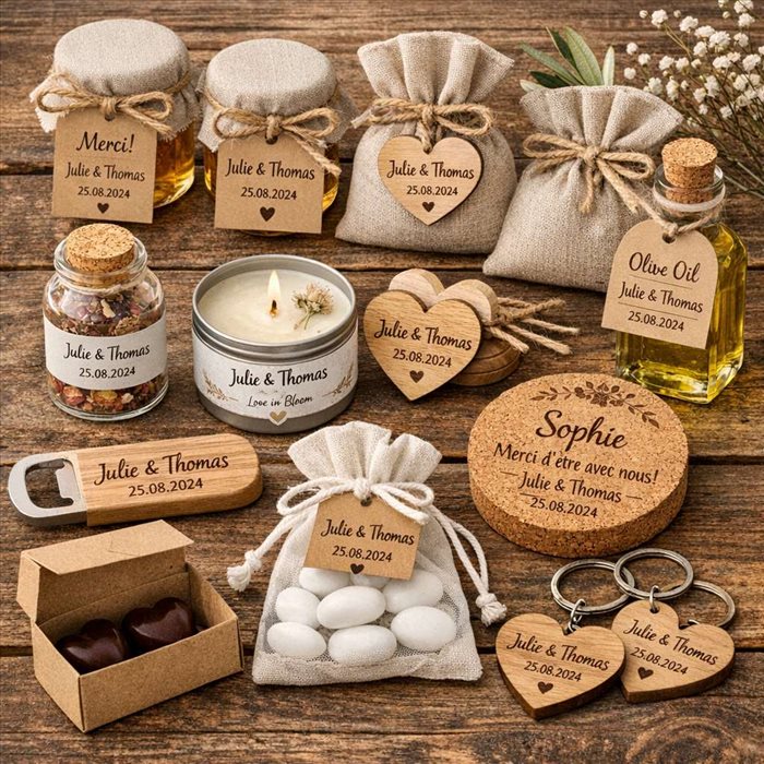 Cadeaux invités mariage : tendances et personnalisation