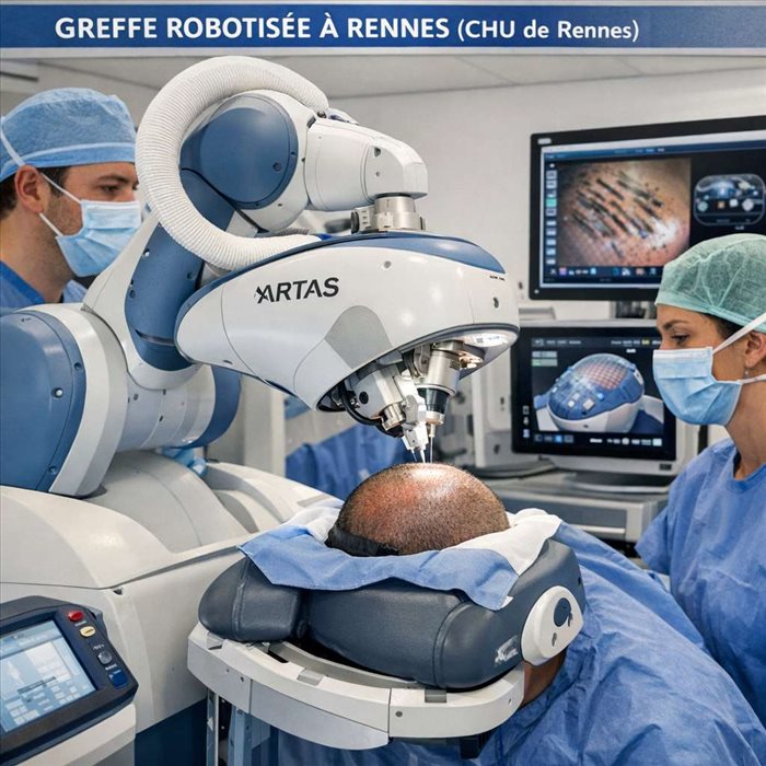 Greffe robotisée en France : focus sur ARTAS à Rennes