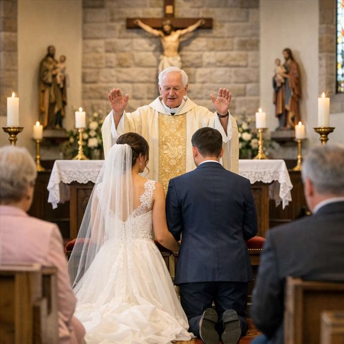 Bénédiction nuptiale à l’église : déroulement complet et conseils
