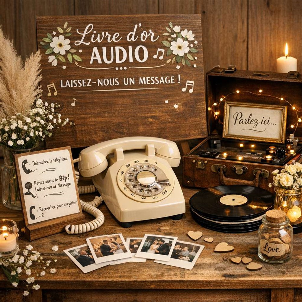 Livre d'or audio pour mariage : une alternative originale