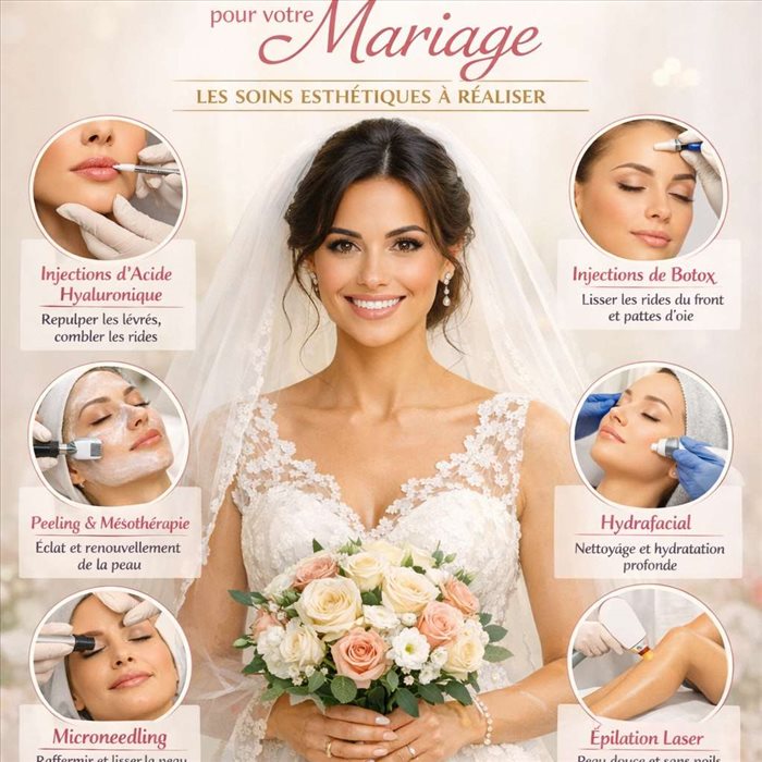 Quels soins de médecine esthétique réaliser pour être radieuse le jour de son mariage ?