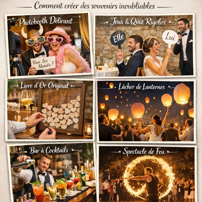 Animations de mariage : créer des souvenirs mémorables