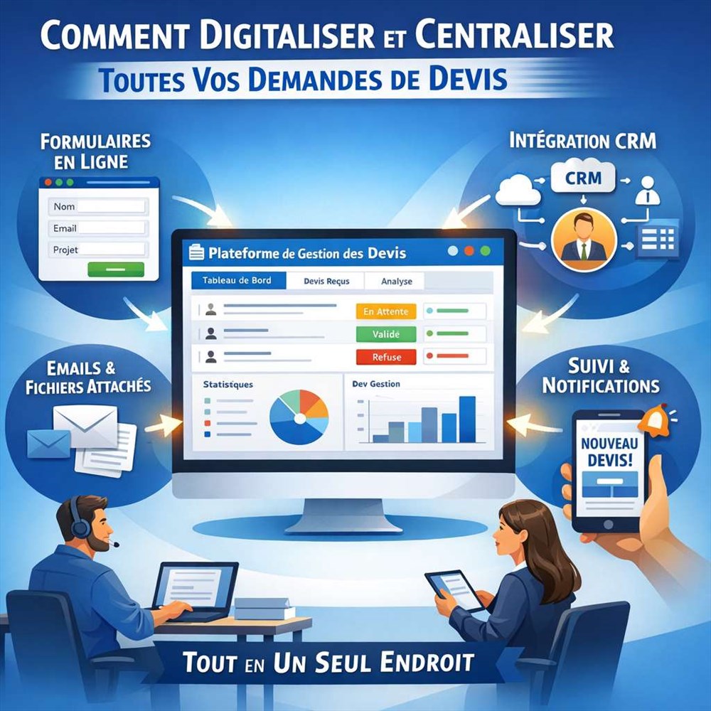 Comment digitaliser et centraliser toutes vos demandes de devis ?