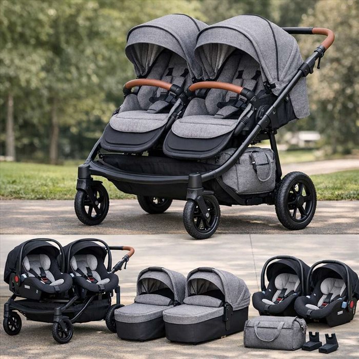 Jumeaux Poussette : Confort, Sécurité et Modèles 3 en 1 avec Cosy