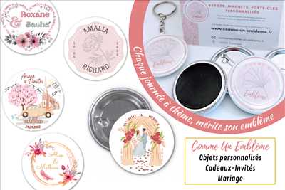 Exemple Décoration de mariage n°2001 zone Haute Savoie par Comme Un Emblème