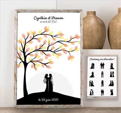 Photo Décoration de mariage n°2752 zone Bas Rhin par Papeterie Créative