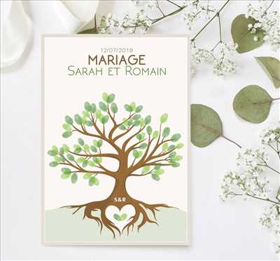 Exemple Décoration de mariage n°2753 zone Bas Rhin par Papeterie Créative