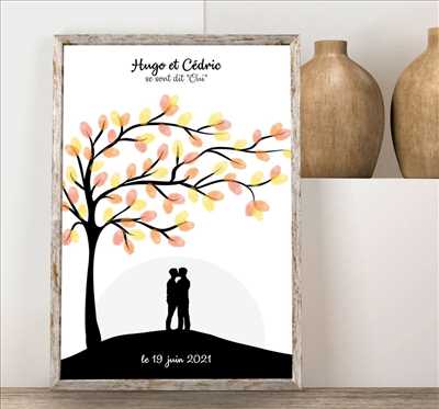 Exemple Décoration de mariage n°2757 zone Bas Rhin par Papeterie Créative